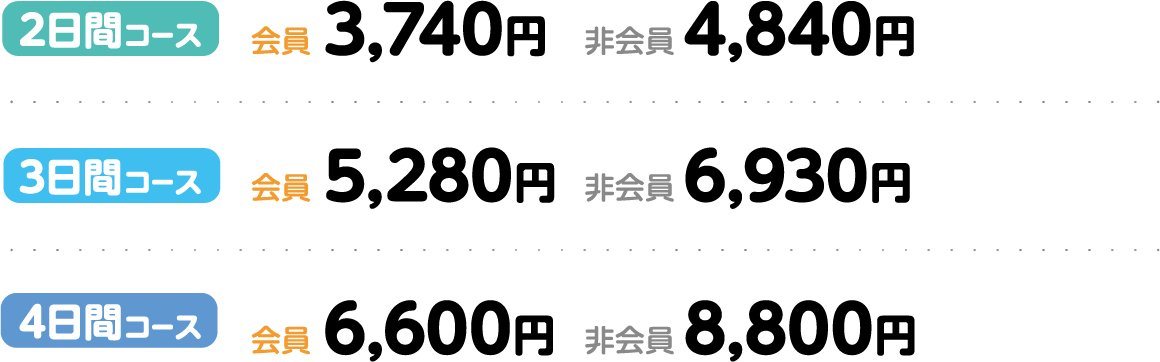 短期教室費用